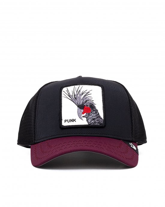 Cappello Punk GOORIN BROS Pappagallo Nero-Bordeaux