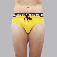 Costume slip A4204 uomo MOSCHINO Giallo