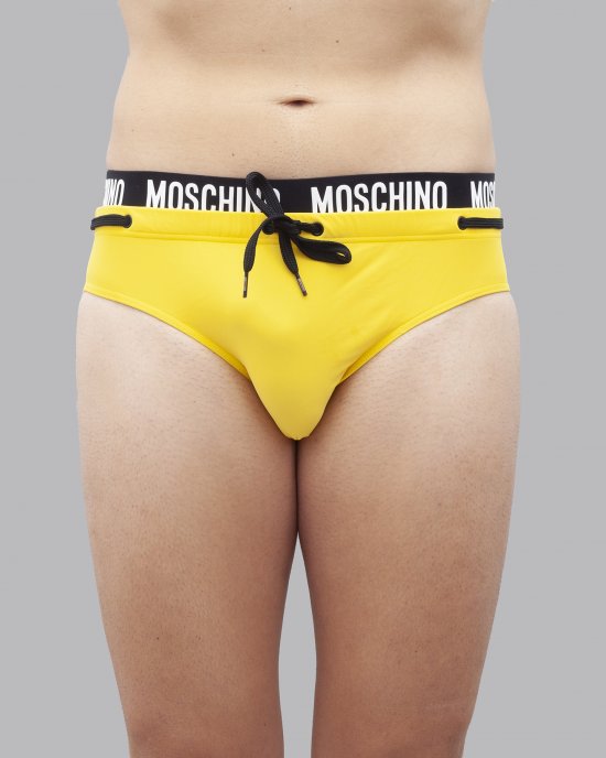 Costume slip A4204 uomo MOSCHINO Giallo