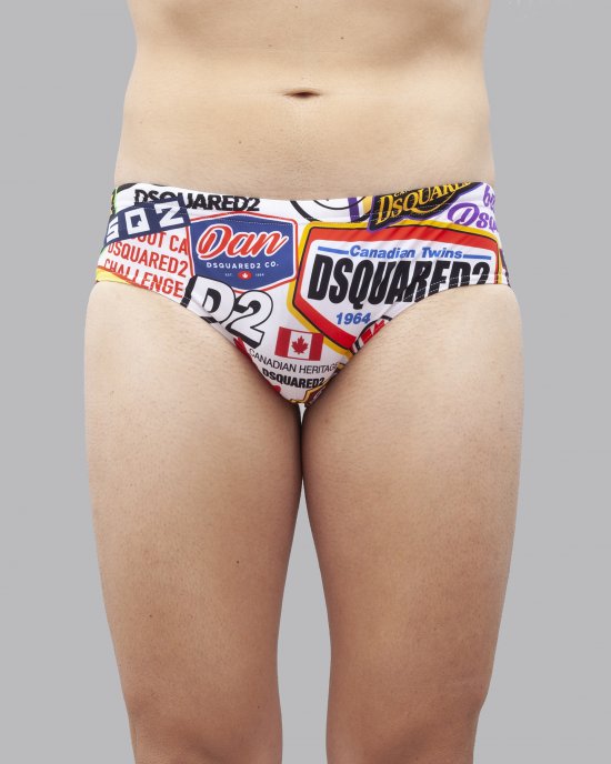 Costume slip D7B455550 uomo DSQUARED Multicolore