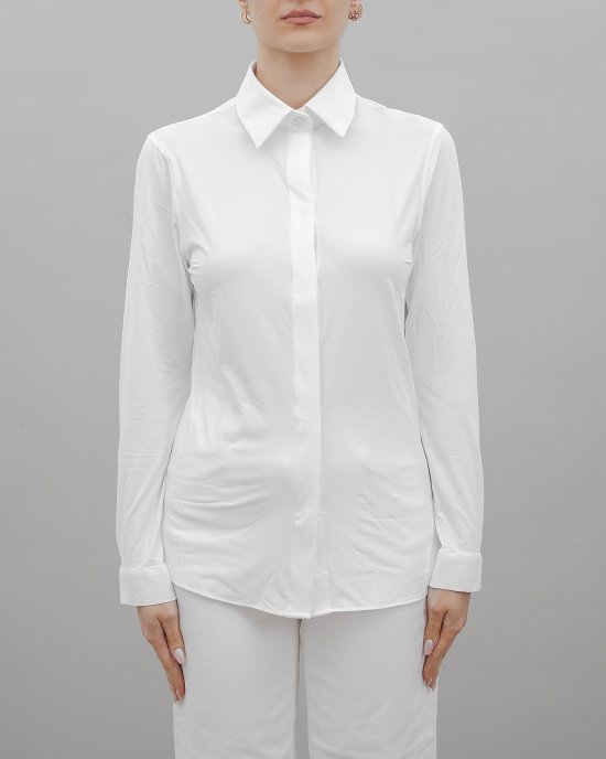 Camicia 24753 Oxford Plain Wom Shirt donna RRD Bianco