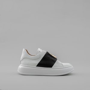 Sneakers 4100 donna VIA ROMA 15 Bianco-Nero