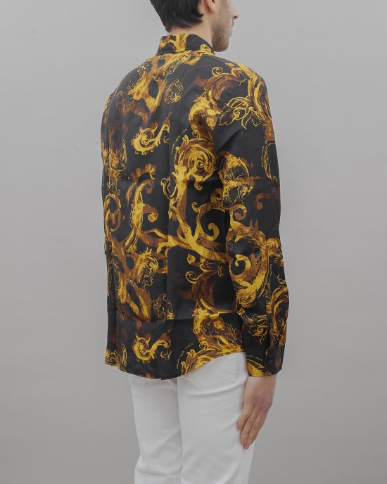 Camicia 76GAL2R0 NS407 uomo VERSACE Nero-Oro