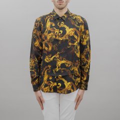 Camicia 76GAL2R0 NS407 uomo VERSACE Nero-Oro