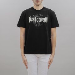 T-shirt 76OAHG11 CJ318 uomo JUST CAVALLI Nero