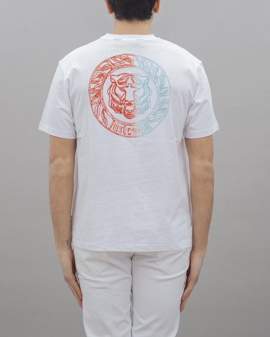 T-shirt 76OAHC02 CJ600 uomo JUST CAVALLI Bianco