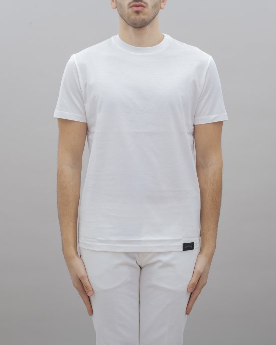 T-shirt L1TSS246497 uomo LOWBRAND Bianco