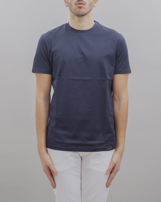 T-shirt L1TSS246497 uomo LOWBRAND Blu notte