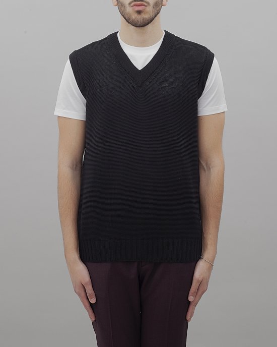 Gilet L1MSS246683 uomo LOWBRAND Nero