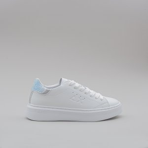 Sneakers Z34226 donna SUN68 Bianco-Argento