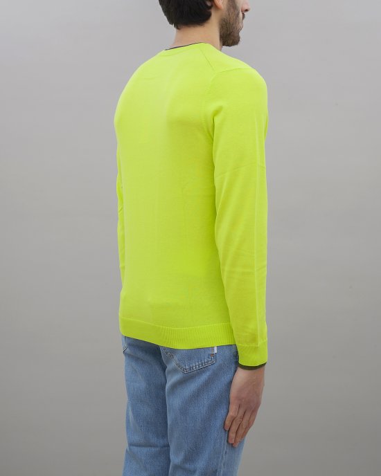 Maglioncino K34108 uomo SUN68 Lime