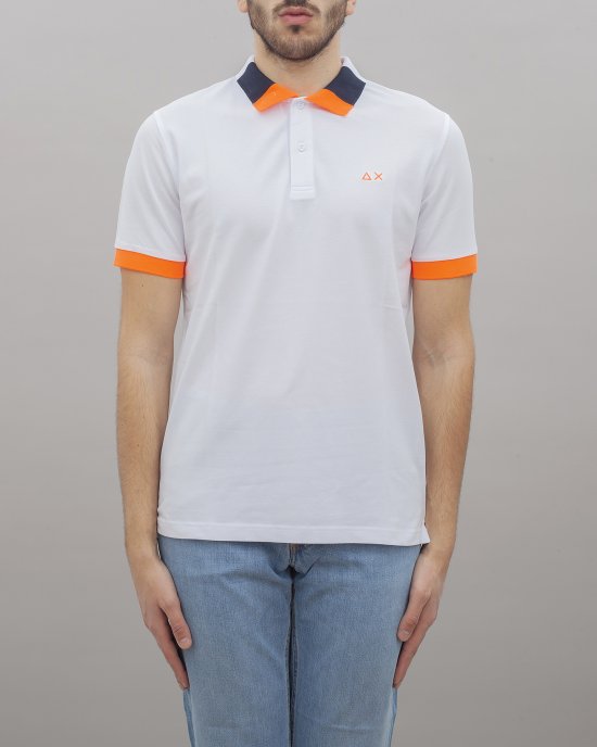 Polo A34123 uomo SUN68 Bianco