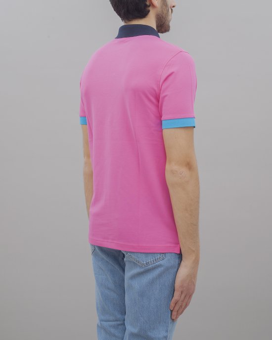 Polo A34115 uomo SUN68 Fuxia