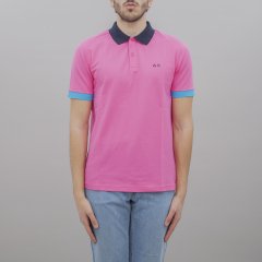 Polo A34115 uomo SUN68 Fuxia