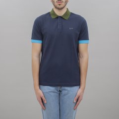 Polo A34115 uomo SUN68 Navy Blue