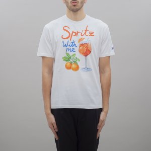 T-shirt man Spritz With Me 01N MC2 SAINT BARTH Bianco