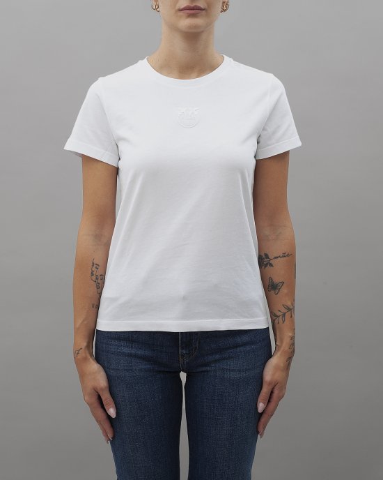 T-shirt Bussolotto 100355 PINKO donna ai Bianco