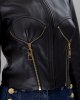 Giacca in pelle GD43Z46E2 donna ELISABETTA FRANCHI Nero