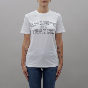 T-shirt MA01546E2 donna ELISABETTA FRANCHI, Bianco