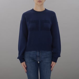 Maglia MK76Q46E2 donna ELISABETTA FRANCHI navy