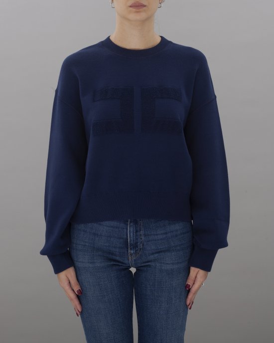 Maglia MK76Q46E2 donna ELISABETTA FRANCHI navy