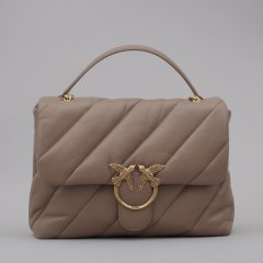 Borsa Love Puff Big Cl Sheep Nappa 100037 donna PINKO ai Beige