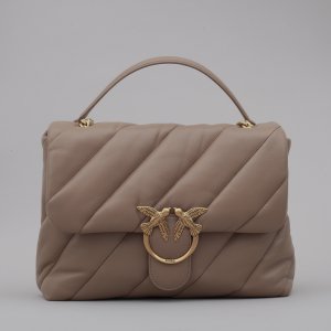 Borsa Love Puff Big Cl Sheep Nappa 100037 donna PINKO ai Beige