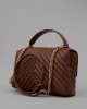 Borsa Love Lady Puff Classic Cl Sheep Nappa Chevron 100043 donna PINKO 2425 Cuoio