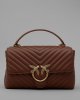 Borsa Love Lady Puff Classic Cl Sheep Nappa Chevron 100043 donna PINKO 2425 Cuoio