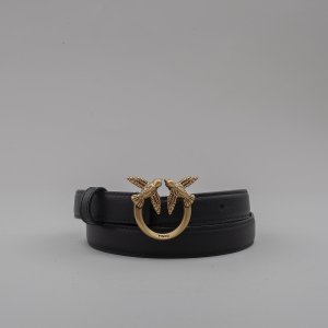 Cintura Love Berry H2 Belt Vitello Seta 100143 donna PINKO 25 Nero-Oro