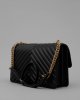 Tracolla Love One Classic Dc Sheep Nappa Chevron 100941 donna PINKO ai Nero-Oro