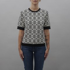 Maglia MK19B47E2 donna ELISABETTA FRANCHI Burro-Nero