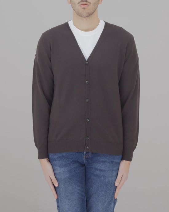 Cardigan 89613 uomo JEORDIE'S Marrone