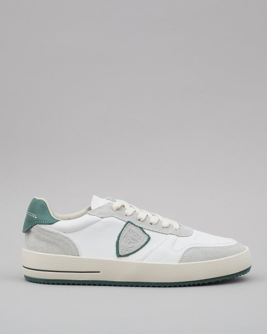 Sneakers VNLU WX07 Nice Low Man uomo PHILIPPE MODEL Bianco-Verde