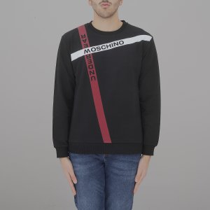 Felpa 1710 MOSCHINO uomo Nero