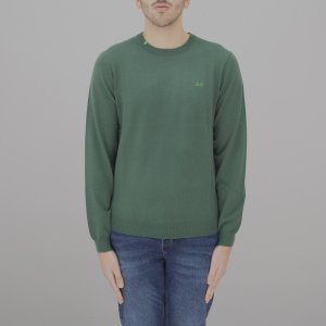 Maglioncino K44101 uomo SUN68 Verde scuro