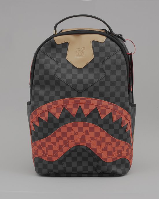 Zaino 910B6781NSZ SPRAYGROUND uomo Nero-Rosso