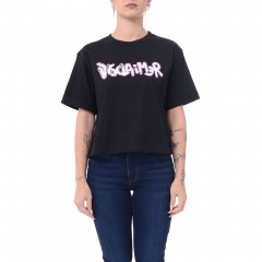 T-shirt 25EDS54917 donna DISCLAIMER Nero