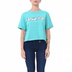 T-shirt 25EDS54917 donna DISCLAIMER Verde acquamarina