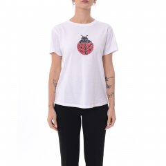 T-shirt SOLE 2511971023200 donna PENNY BLACK Bianco