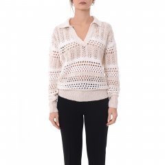 Maglia Gorzano 104946 donna PINKO Avorio