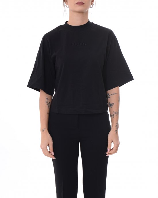 T-shirt Niamey 104604 donna PINKO Nero