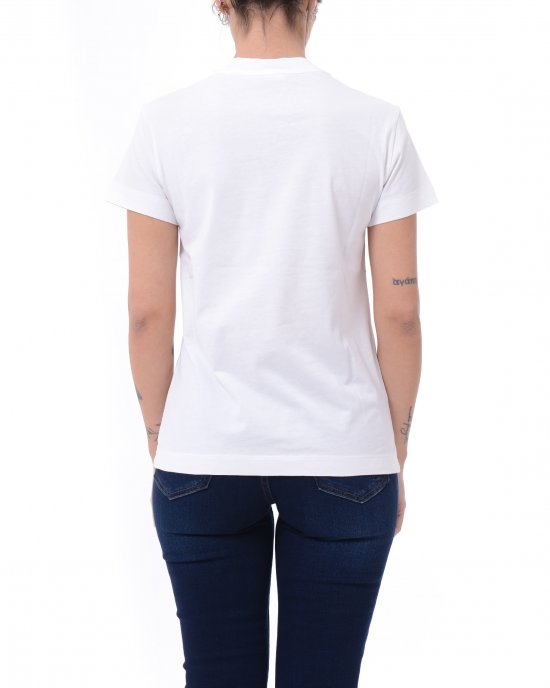 T-shirt Trapani High Trim A2D6 105050 PINKO donna Bianco