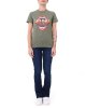 T-shirt Trapani High Trim A2D8 105050 PINKO donna Verde militare